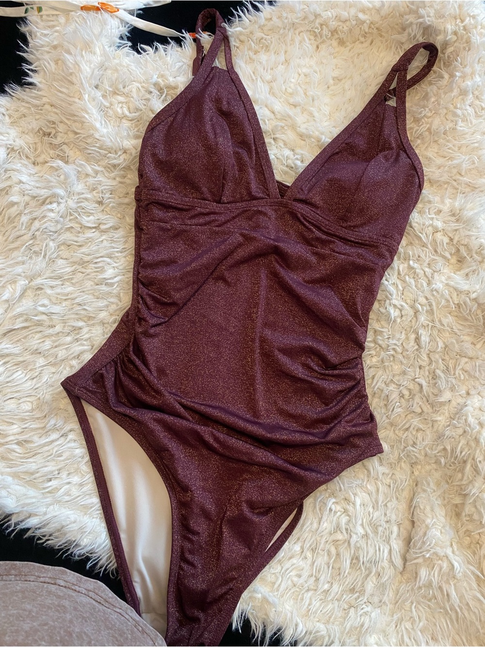 Shimmering Plum One-Piece Swimsuit — Women